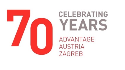 Logo 70 Jahresfeier AußenwirtschaftsCenter Zagreb