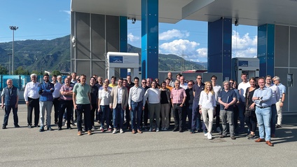 Teilnehmer:innen der Wasserstoff-Exkursion Tirol und Südtirol