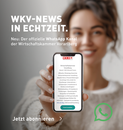 WKV WhatsApp-Kanal Werbegrafik