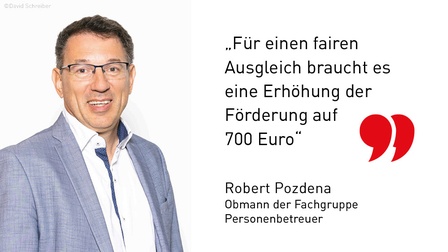 Robert Pozdena, Obmann der Fachgruppe Personenbetreuer der Wirtschaftskammer NÖ