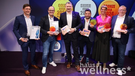 v.li.n.re.: Bernhard Weissenecker, Polytherm GmbH; Carsten Fels, Paradiso Systeme GmbH; Manuel Mair, ÖVS; Paradiso Systeme GmbH; Stefan Ettinger, Gassner GmbH; Verena Aichinger, Gassner GmbH; Markus Hildner, Gassner GmbH