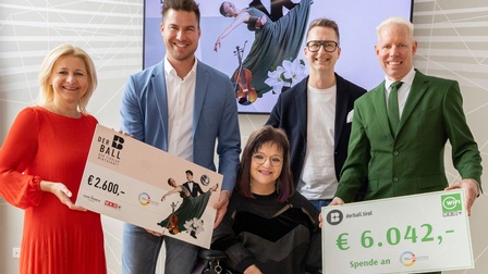 Scheckübergabe RollOn - Spenden vom Ball 2026