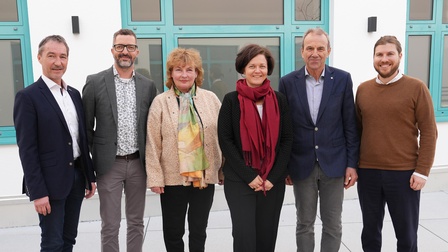 Fachgruppengeschäftsführer Christian Mancs, Branchensprecher Florian Tschida, Branchensprecherin Michaela Rehnke-Fussi, Dr. Nina Ollinger (Rechtsanwaltskanzlei Dr. Ollinger, Purkersdorf), Dr. Josef Öberseder (Unternehmensberatung, Grieskirchen) und Christian Leitgeb (Fachverband Freizeit- und Sportbetriebe Wien) (v. l.) 