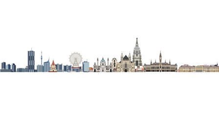 Skyline der Stadt Wien