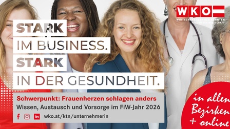 Fünf lächelnde Frauen.