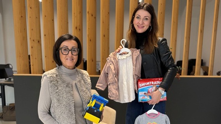 Foto von Organisatorinnen Pecile und Truppe-Bürger