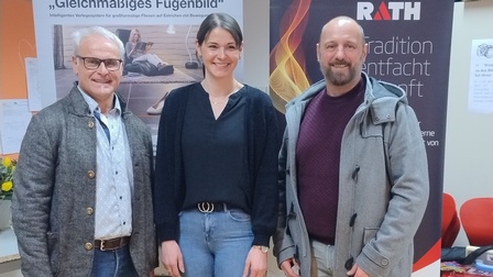 Am Foto sind Diethelm Wendling, Sara Sinnhuber und Dieter Stieger