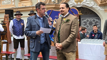 WK-Bezirksstellenobmann Walter Sabitzer bei der Eröffnung des Wiesenmarktes