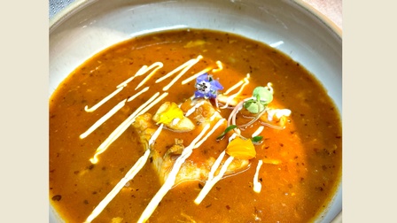 Carnuntiner Fischsuppe mit Zander & Perlweizen