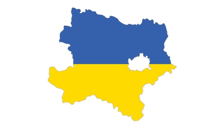 Karte und Fahne von Niederösterreich 