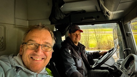 Achim Mörtl als Beifahrer 