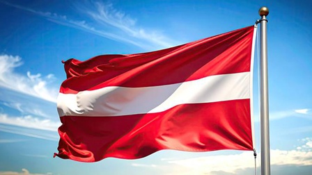 Lettland-Flagge