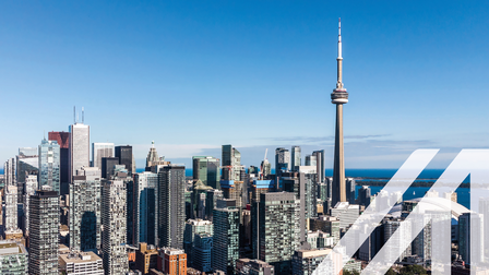 Luftaufnahme von Downtown Toronto, Ontario, Canada