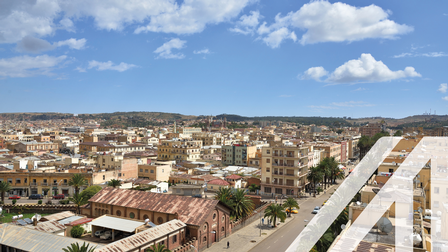 Blick auf Asmara, Hauptstadt von Eritrea