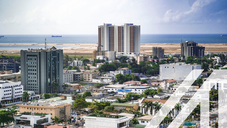 Blick auf Lagos, Hauptstadt von Nigeria