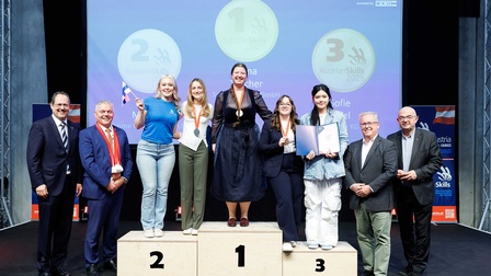 Die Gewinnerinnen der AustrianSkills 2025 im Beruf Verkauf