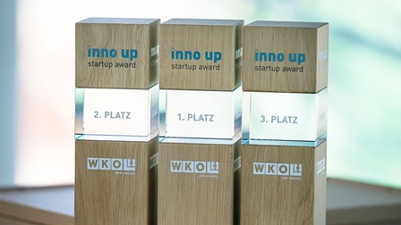 Trophäe des  înno up Startup Awards