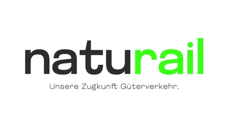 Logo „naturail“ mit dem Claim „Unsere Zukunft Güterverkehr.“