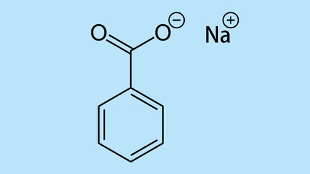 Chemisches Strukturelement von Natriumbenzoat