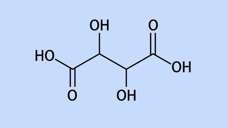 Struktur von Weinsäure