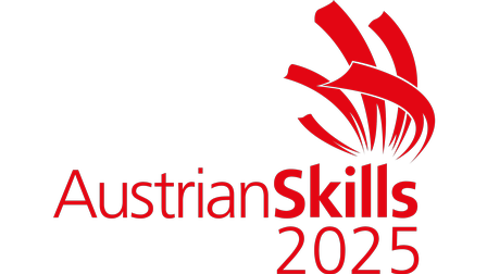 Roter Schriftzug: Austrian Skills 2025