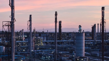 OMV Raffinerie in Schwechat