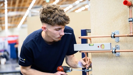Teilnehmer bei den Austrianskills im Beruf Installateurtechnik