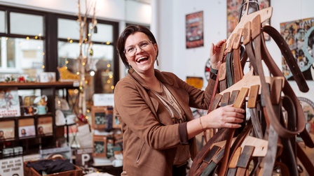 Daniela Wagner setzt auf regionale und nachhaltige Produkte in ihrem Geschäft.