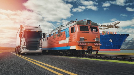 LKW Zug Schiff Flieger