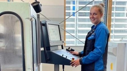 Ina Kannenberg, Zerspanungstechnikerin bei Firma Plansee