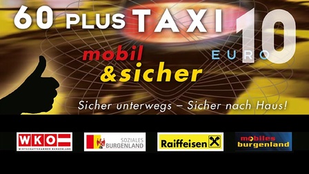 60-Plus-Taxi: mobil und sicher unterwegs