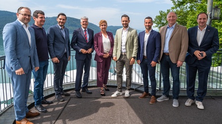 Geballte Wirtschaftskraft beim ersten Sommergespräch der Wirtschaftskammer Kärnten mit LH Kaiser und LR Schuschnig