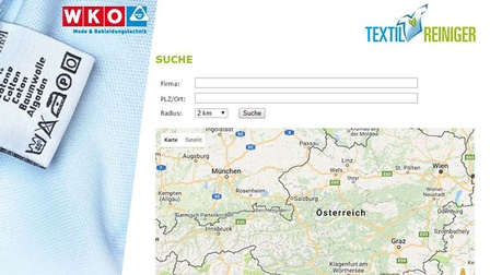 Screenshot vom WKO Firmen A-Z