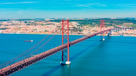 Rote Brücke in Lissabon