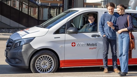 Testbetrieb WienMobil Hüpfer