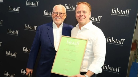 Wien-Gewinner Michael Edlmoser und Falstaff-Herausgeber Wolfgang Rosam