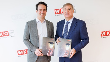 Vizebürgermeister Christoph Wiederkehr und WK Wien-Präsident Walter Ruck 