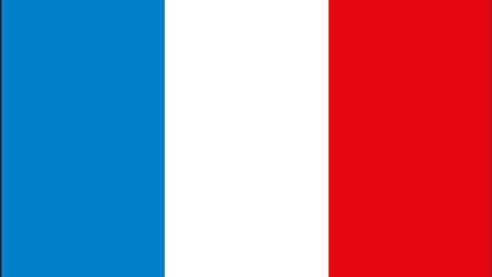 Nationalflagge von Frankreich