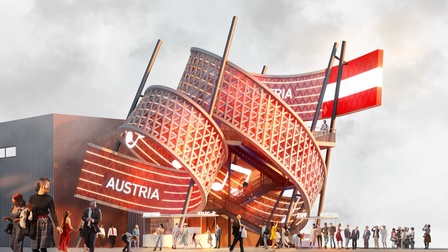Rendering des österreichischen Pavillons