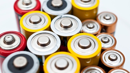 Detailansicht von Batterien