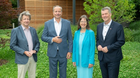 Markus Ritter, Kurt Maier, Corinna Engelhardt-Nowitzki und Horst Bischof 