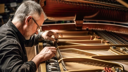 KI-generiertes Bild einer bärtigen Person mit Brillen, die aufgeklappten Flügel stimmt