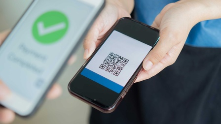 Mittels QR-Code mit dem Smartphone bezahlen