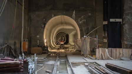 Tunnelröhre im Bau