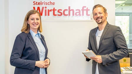 Barbara Eibinger-Miedl und Mario Lugger