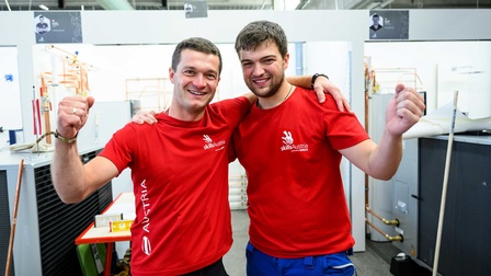 der Experte Herbert Gabauer und der Teilnehmer Johannes Gstrein