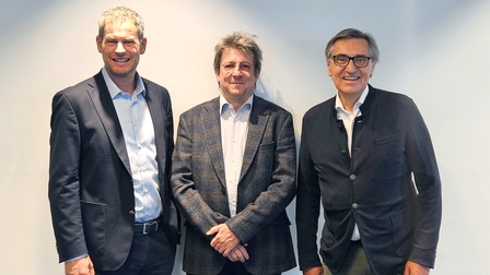 Die Spartenobmänner Markus Comploj aus Vorarlberg, Markus Ritter aus der Steiermark und Erich Frommwald aus Oberösterreich