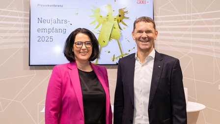 WK Präsidentin Barbara Thaler und Patrick Weber, Bezirksobmann Innsbruck-Land