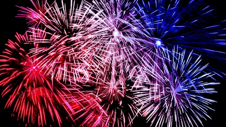 Buntes Feuerwerk