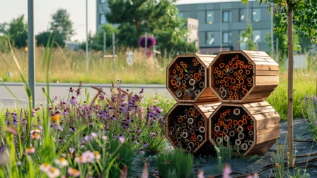 Insektenhotel im Grünen